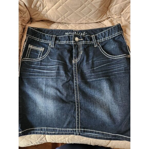 NWOT Maurices 9/10 denim skirt - Picture 6 of 7
